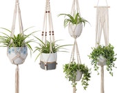 2 to 4 Pack macrame wall hanging, Macrame Plants hanger , floral wall Hanging plant pot holder,boho decor,hanging planter