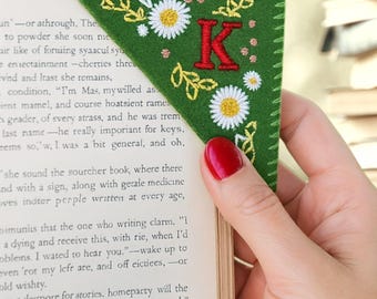 Personalized Embroidered Bookmark: Custom Book Lover Gift