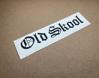 Old Skool vinyl Decal - Sticker