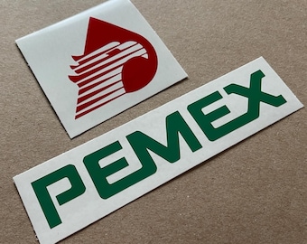 PEMEX 2 Piece Decal Sticker Calcomania