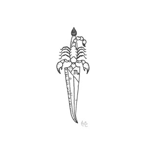 Scorpio tattoo design
