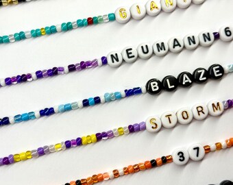 Sports Team, F1 Formula 1, Player name, player number driver Bracelet Necklace