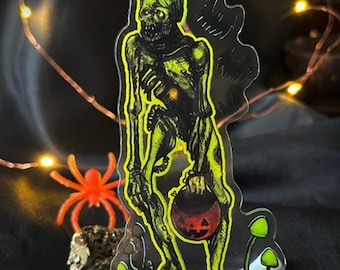 Trick-or-Treat Halloween Ghoul Fallout Standee Acrylic Figure 4.25"