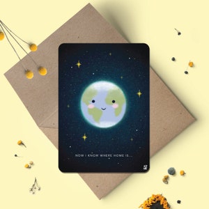 Carte de vœux à venir à la vie avec effet AR.