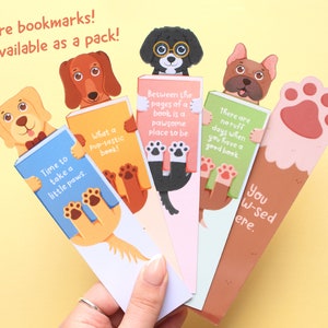 Handmade Cute Dog Bookmark Golden Retriever Book Lovers, Glossy Bookmarks Dog Lover Gift, Bookworm Gift, Birthday Gift image 7