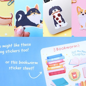 Handmade Cute Dog Bookmark Golden Retriever Book Lovers, Glossy Bookmarks Dog Lover Gift, Bookworm Gift, Birthday Gift image 8