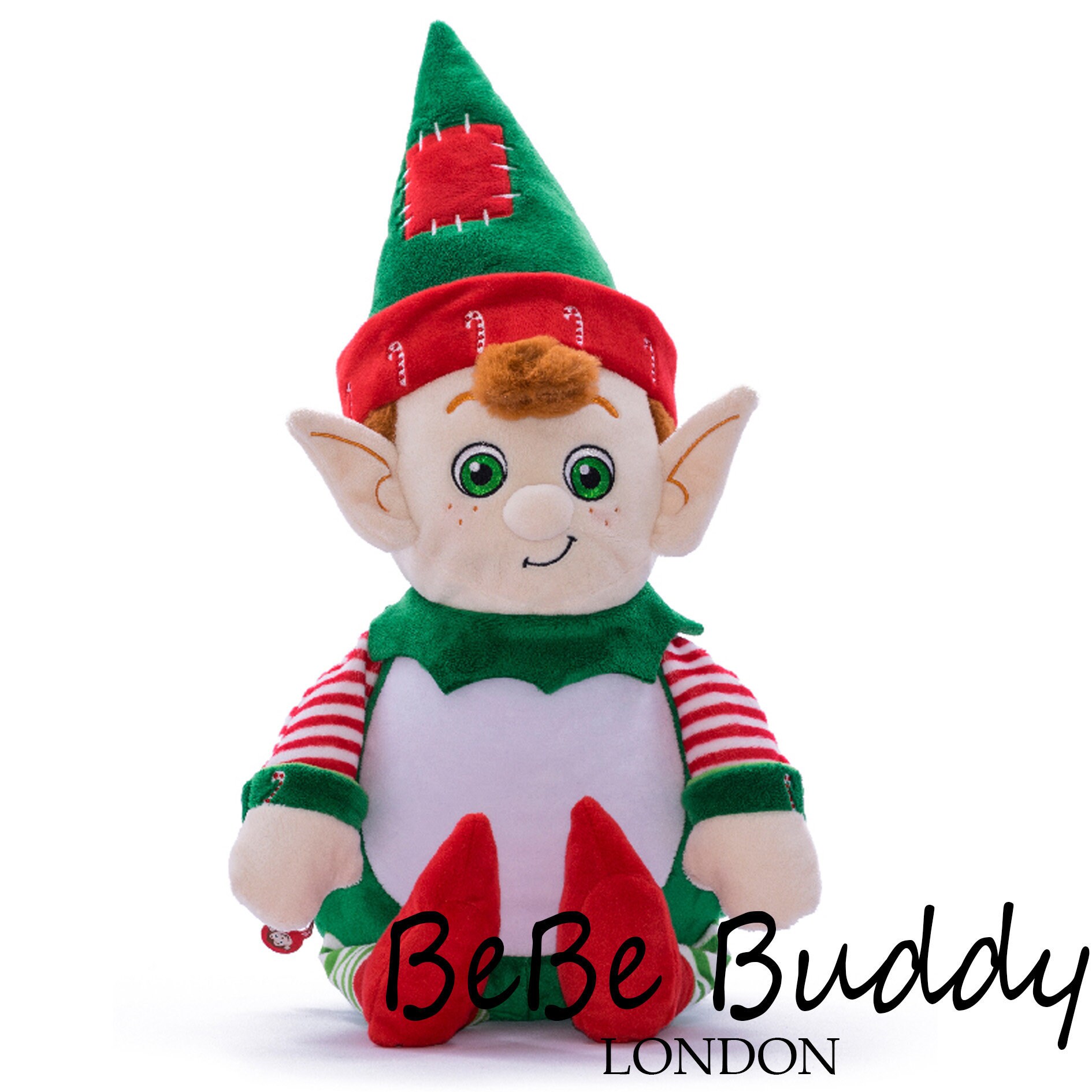 Personalised cubbies Cuddly Christmas elf teddy birth | Etsy