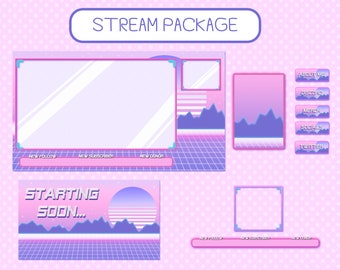 Sakura Twitch Stream Bundle Package Overlays Panels - Etsy