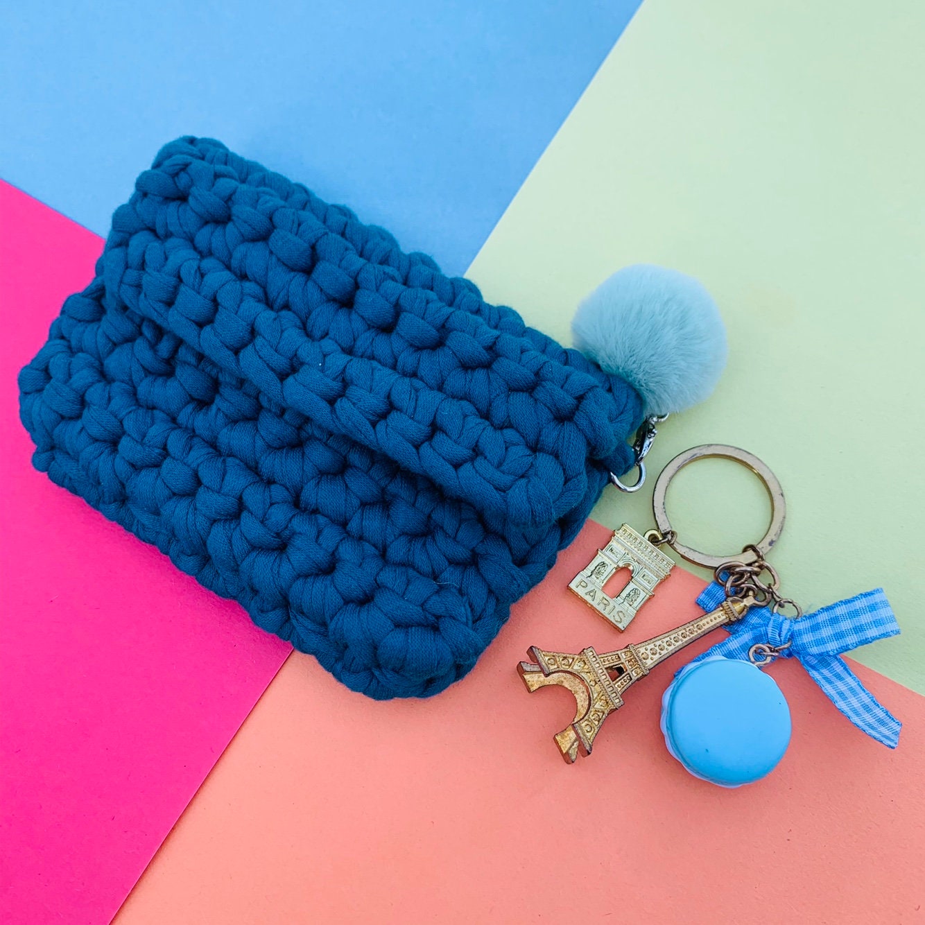 Cute knitted wallet Stylish Knit Case Cute Purse Card Etsy