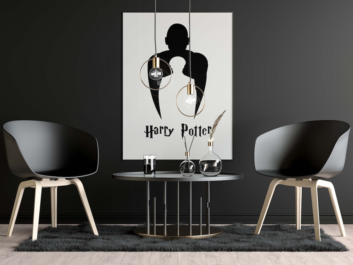 Harry Potter Art Print Wall Decor Harry Home Decor Digital Etsy