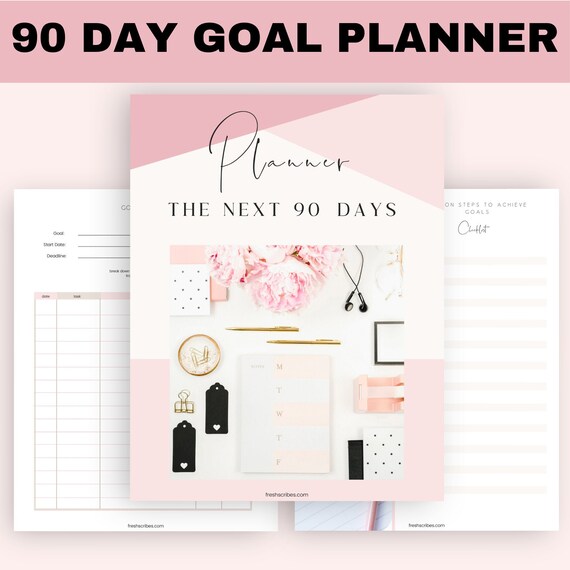 90 Day Goal Planner Digital Download Goal Setting Planner - Etsy