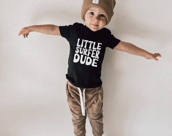 Little Surfer Dude Toddler Shirt / Surf Infant Onesie / Newborn 3 6 9 12 18 2T 3T 4T / Toddler Boy Clothes / Infant Boy / Trendy Boy Shirt