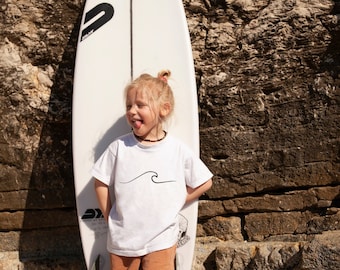 Wave Tee / Surf Tee / Minimalist Tee / Toddler Clothes / Toddler Girl Clothes / Toddler Boy Clothes / Newborn 3 6 9 12 18 24 2T 3T 4T / Baby