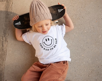 Smiley Face Shirt / Hipster Tee / Minimalist Tee / Toddler Tee / Toddler Girl Clothes / Toddler Boy Clothes / Toddler Clothes