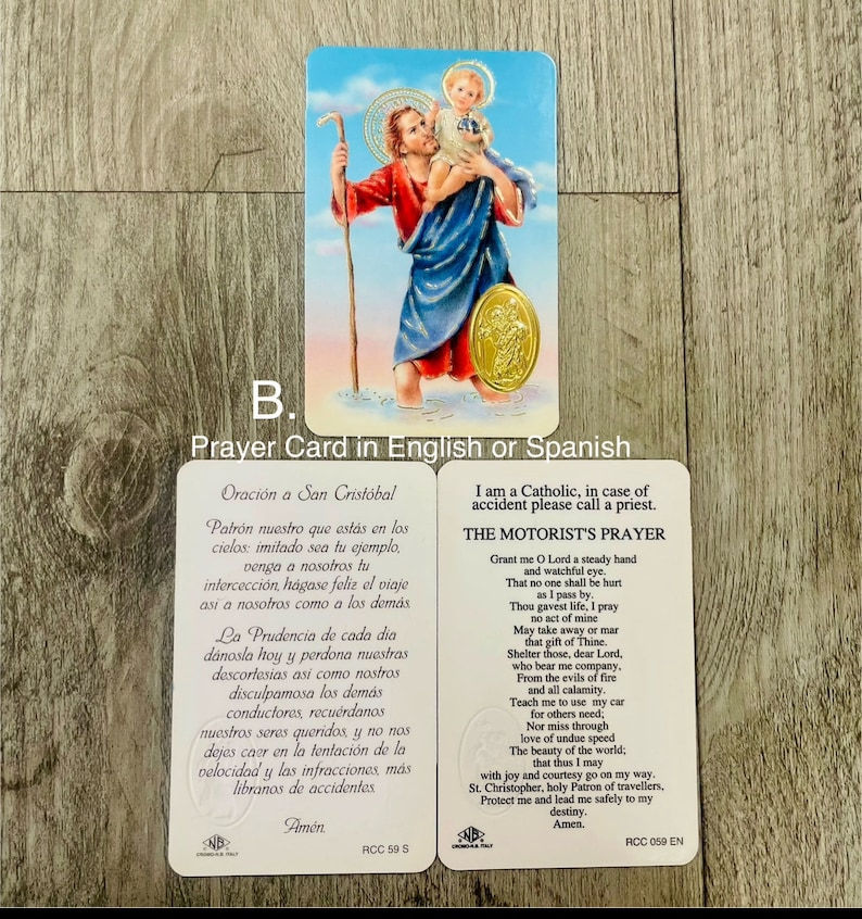Cartes de prière/ Oraciones de Santos image 2