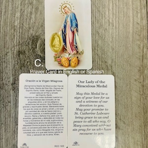 Cartes de prière/ Oraciones de Santos image 3