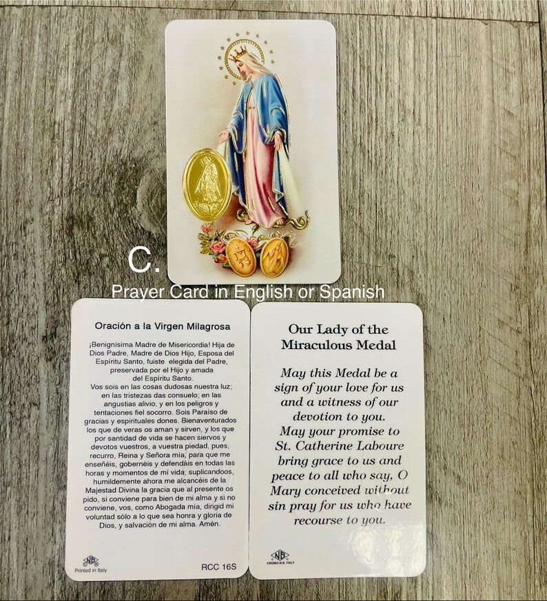 Cartes de prière/ Oraciones de Santos image 3