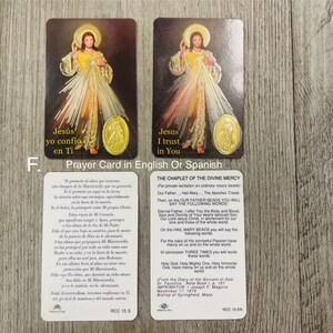 Cartes de prière/ Oraciones de Santos image 6