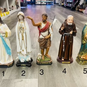 12 Inch Saint Statues/Estatuas De Santos 12 pulgadas