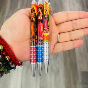 Nuestra Señora de Guadalupe o St. Jude Pens/Plumas de La Virgen de Guadalupe o San Judas