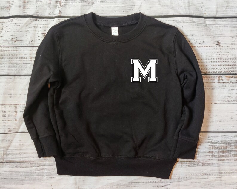 Kids Initial Sweatshirt Toddler Industry No. Max 88% OFF 1 Personalize