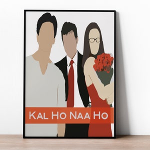 Kal Ho Naa Ho - Bollywood - Bollywood-posters - Shah Rukh Khan - Saif Ali Khan - Preity Zinta - Bollywood-print - Hindi - Indiase films