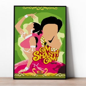 Om Shanti Om - Bollywood - Bollywood posters - Shah Rukh Khan - Deepika Padukone -  Bollywood print - Hindi - Indian films - film