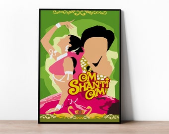 Om Shanti Om - Bollywood - Bollywood posters - Shah Rukh Khan - Deepika Padukone -  Bollywood print - Hindi - Indian films - film