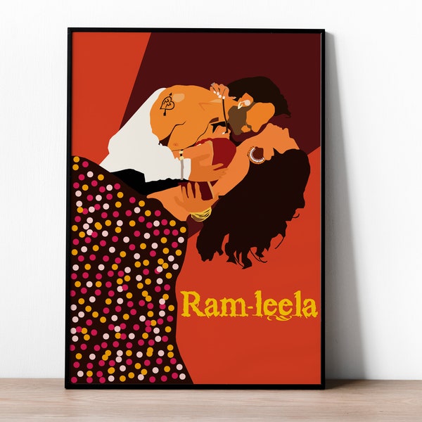 Ram Leela - Bollywood - Bollywood posters - Ranveer Singh - Deepika Padukone - Bollywood print - Hindi - Indian films - film