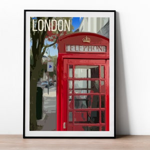 London Print - London poster - London England Wall Art Print | Travel Poster, London travel poster, London photography travel poster
