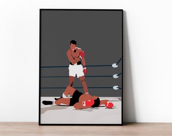 モハメドアリ vs ソニーリストン　大型 ポスター モハメドアリ vs ソニーリストン 大型 ポスター - メルカリ