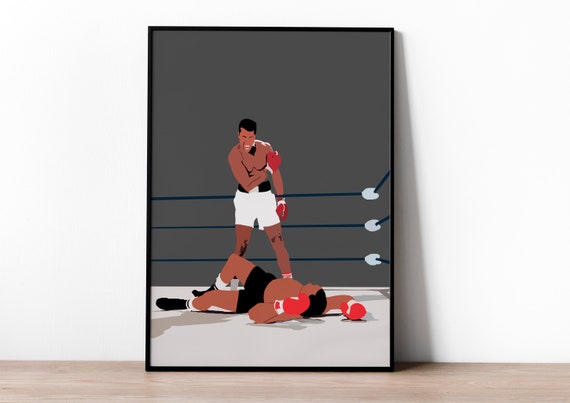 額装済/モハメド アリ パンチング/アートポスター 額装済/モハメド アリ パンチング/アートポスター