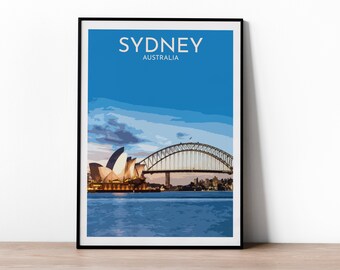 Sydney-tryck - Australien-affisch - Sydney Australien-väggkonsttryck | Operahuset, Sydney-reseaffisch, Australien-fotografi-reseaffisch