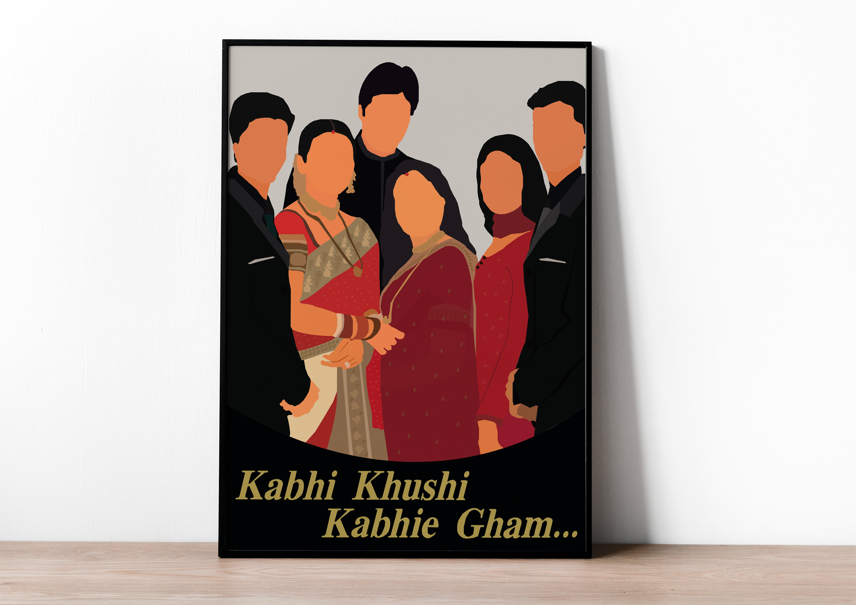 Kabhi Khushi Kabhie Gham Bollywood Posters SRK Kajol - Etsy Canada