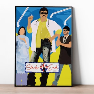 Shankar Dada MBBS - Tollywood Posters - Chiranjeevi - Sonali  Bendre - Srikanth - Telugu - Indian movie - Film poster