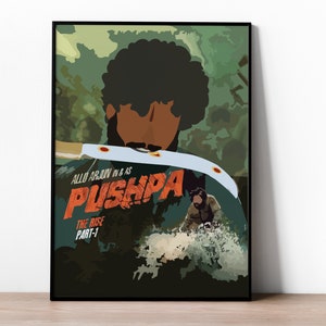Pushpa - Tollywood Posters - Allu Arjun - Fahadh Faasil - Sukumar - Telugu - Indian movie - Film poster