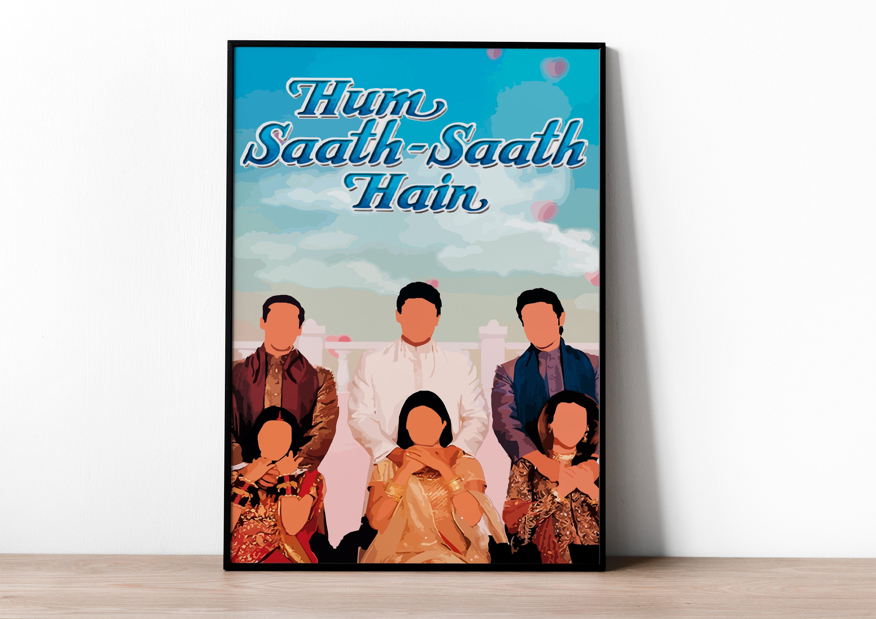 Hum Saath Saath Hain Bollywood-bollywood Posters-salman Khan karisma Kapoor  Saif Ali Khan bollywood Print Hindi Indian Films Film - Etsy