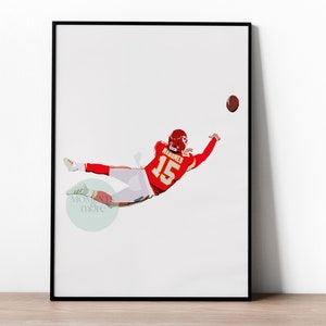 Patrick Mahomes- NFL- Football- American Football- Kansas City Chiefs- Quarterback- Sideways throw- Superbowl- Mahomes
