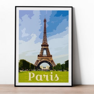 Paris Print - Paris poster - Paris Wall Art Print | Travel Poster, France travel poster, Paris photography travel poster, Eiffel Tower