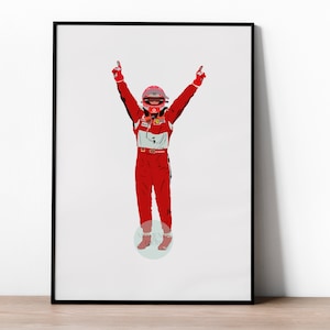 Michael Schumacher Poster, F1 Posters, Formula One, Ferrari, Racing Driver, F1 Driver, Motorsport Print, F1 Print