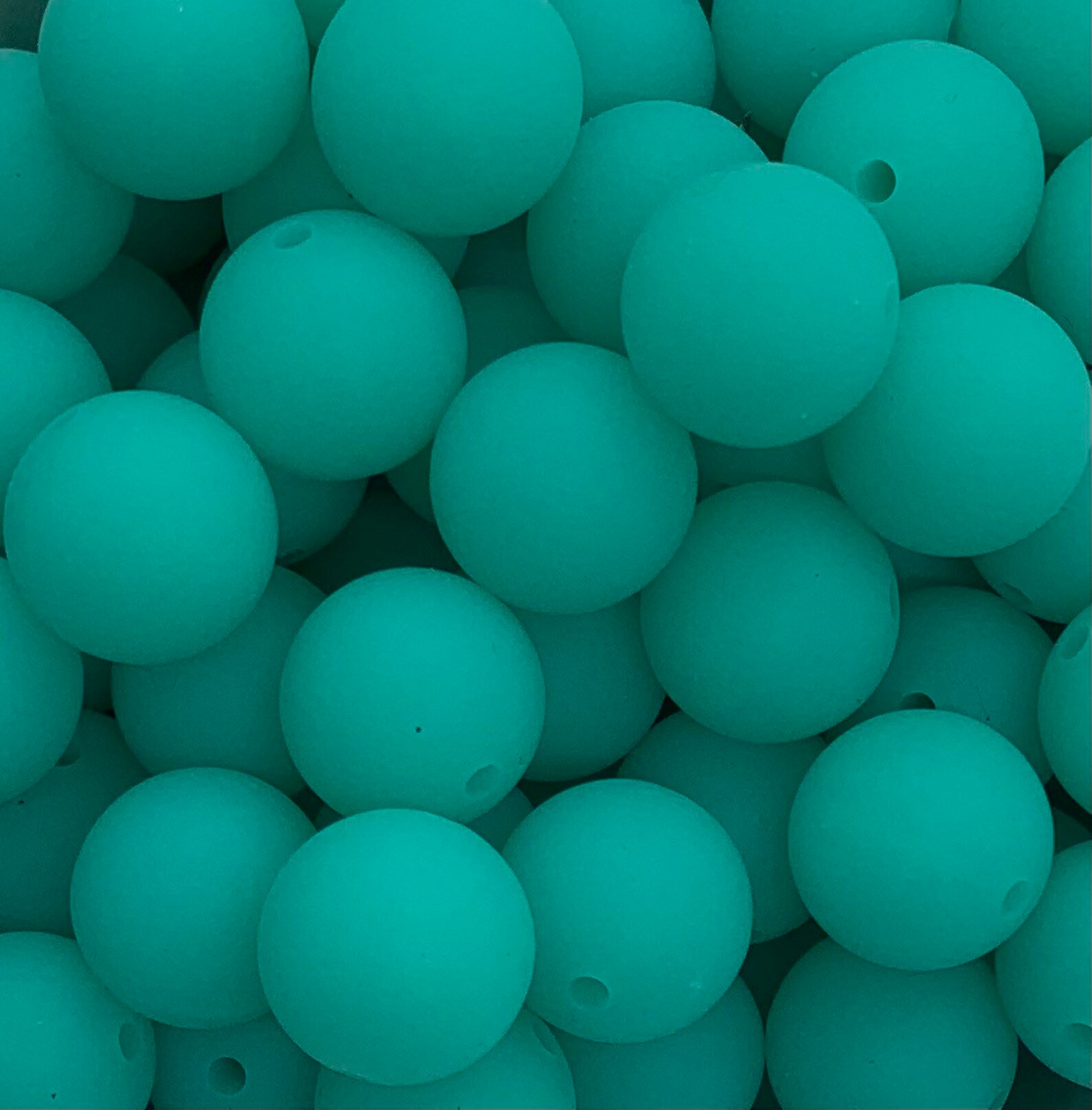 15mm Teal Glow in the Dark Silicone Beads Silicone Beads Etsy