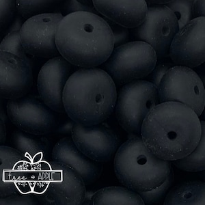 Black 14mm ABACUS Silicone Beads, Mini Abacus, Black Abacus, 100% Food Grade, BPA Free, Sensory Beads