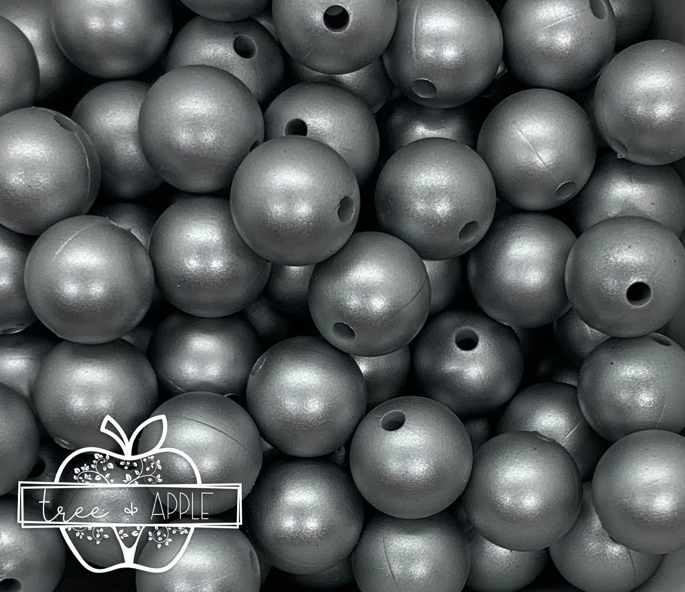 12mm Silver Silicone Beads Grey Round Silicone Beads Beads | Etsy