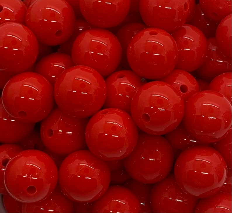 15mm Liquid Red Silicone Beads, Blue Round Silicone Beads, Liquid Silicone Beads Wholesale image 1