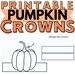 Printable Paper Crown Craft Pumpkin | Halloween Fall Autumn | Seeds ...