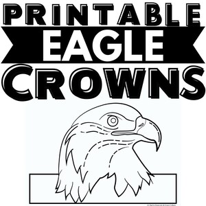 Printable Eagle Paper Crown Craft | Animal Habitat Science ...