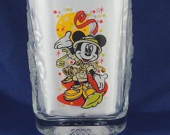 Walt Disney World Celebration McDonalds 2000 Mickey Mouse Glasses - Set of 2