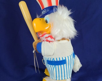 Peluche Mascotte Sam Eagle – Jeux Olympiques 1984 Los Angeles – Applause – Occasion