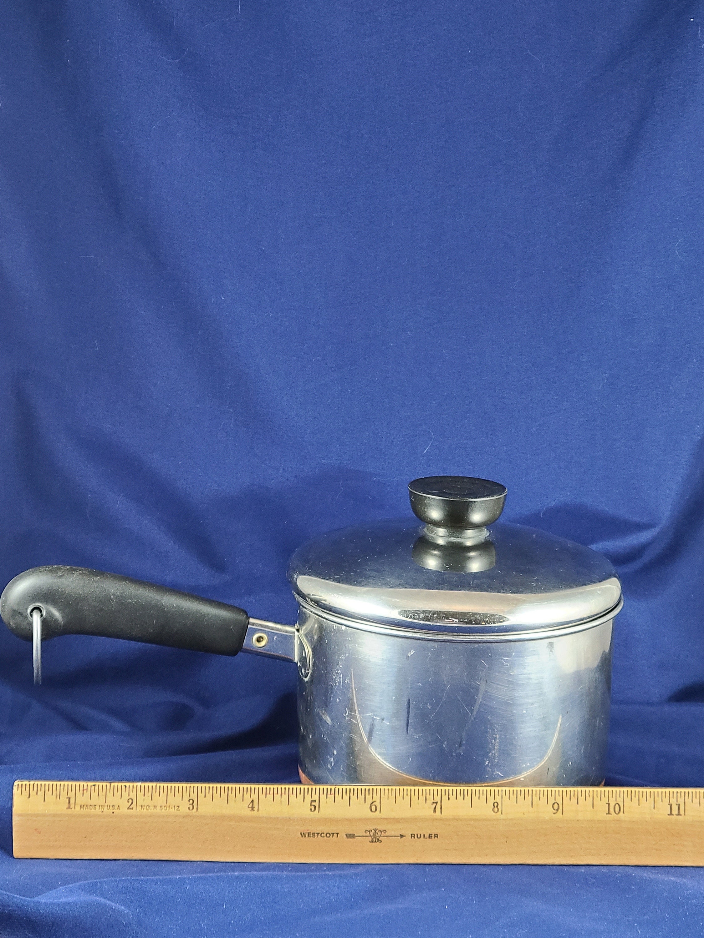 Revere Ware 1 Quart Sauce Pan / Copper Bottom Pot / 1901 Revere
