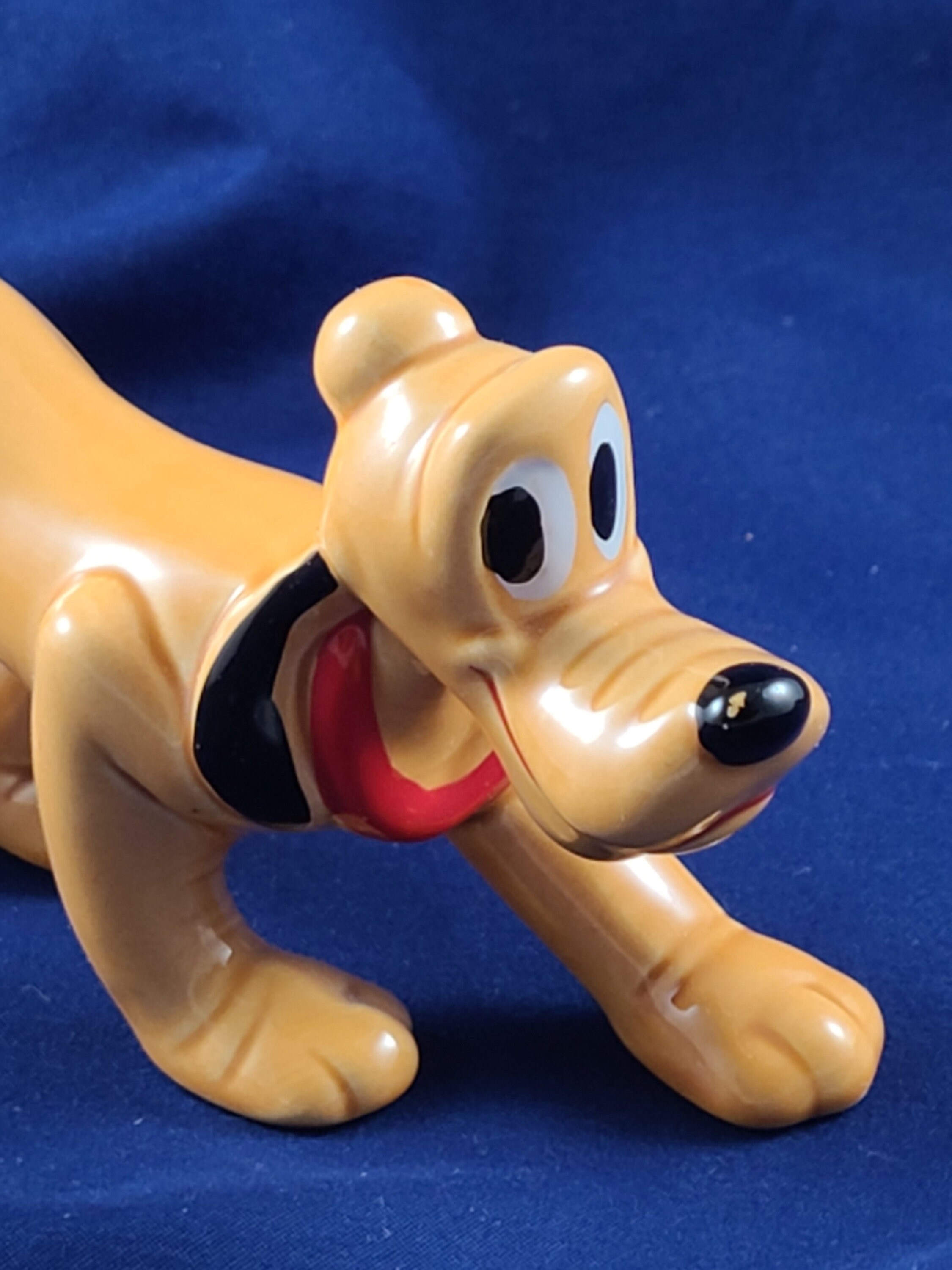 Vintage Disney Pluto Porcelain Figurine Walking Made in Japan Etsy